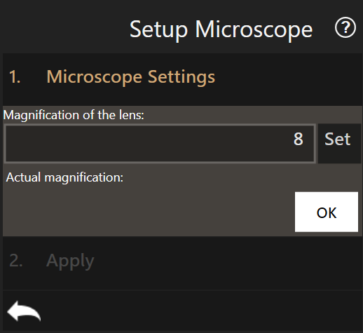 Setup Microscope workflow