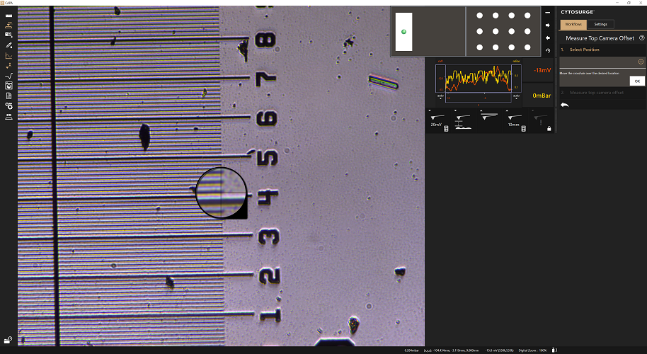 Top Camera offset reference structure