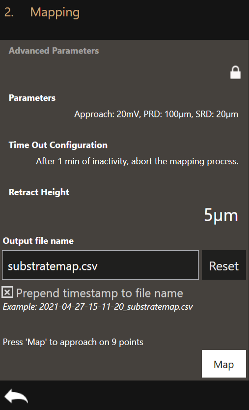 Mapping parameters