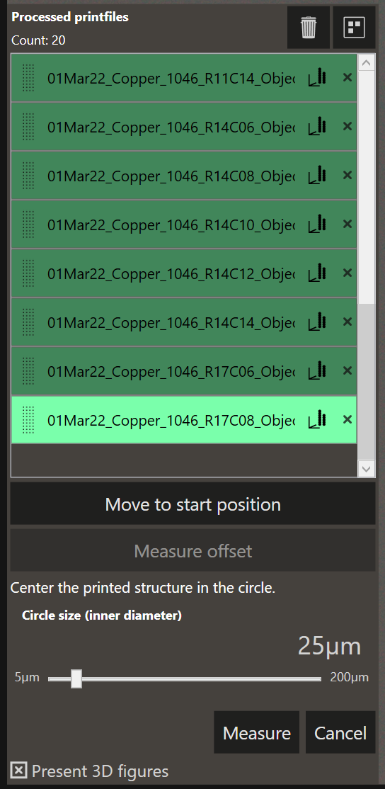 Measure offset