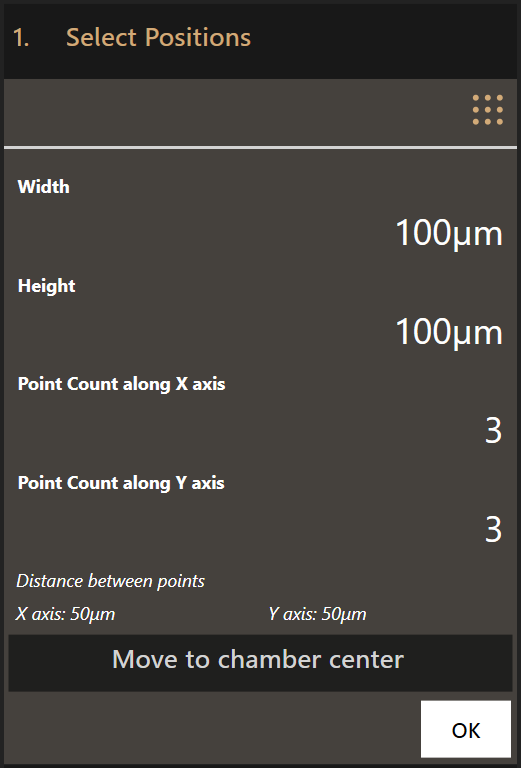 Positioning parameters