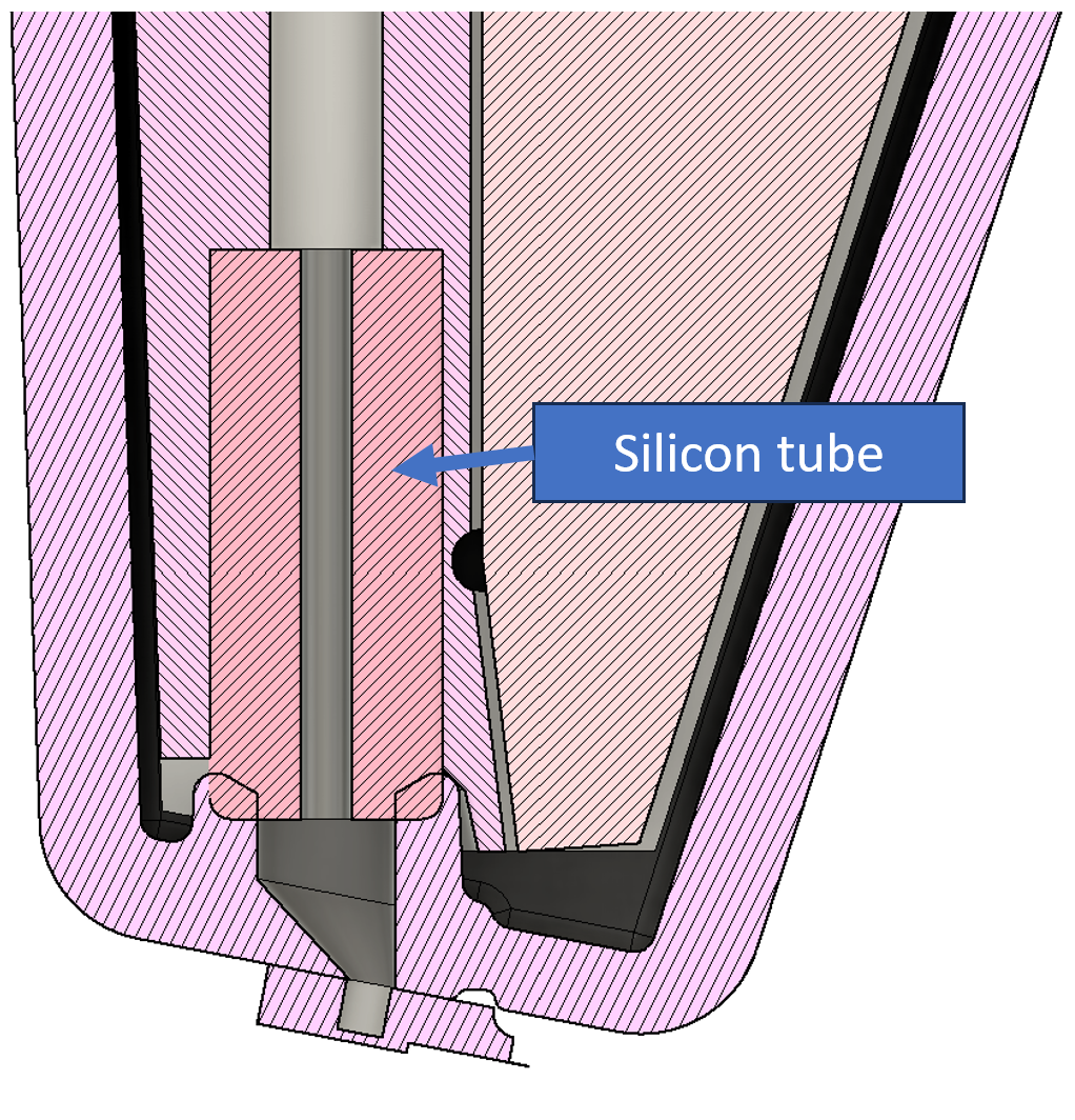 Silicon tube configuration
